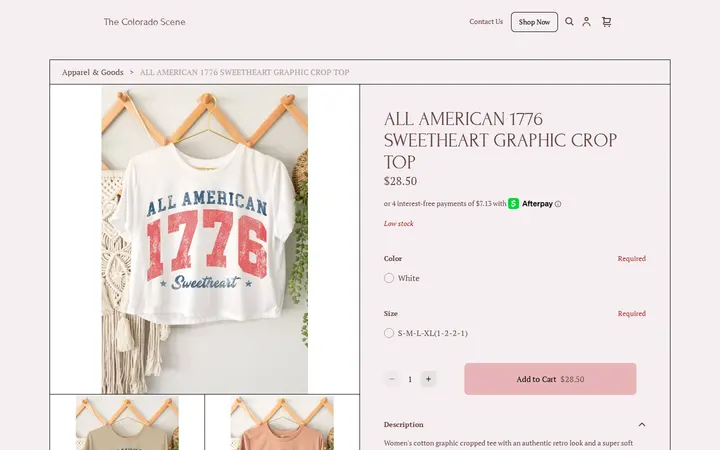 /product/all-american-1776-sweetheart-graphic-crop-top/JY3PGUFBGOIUFS6TMAXAJRHD — The Colorado Scene