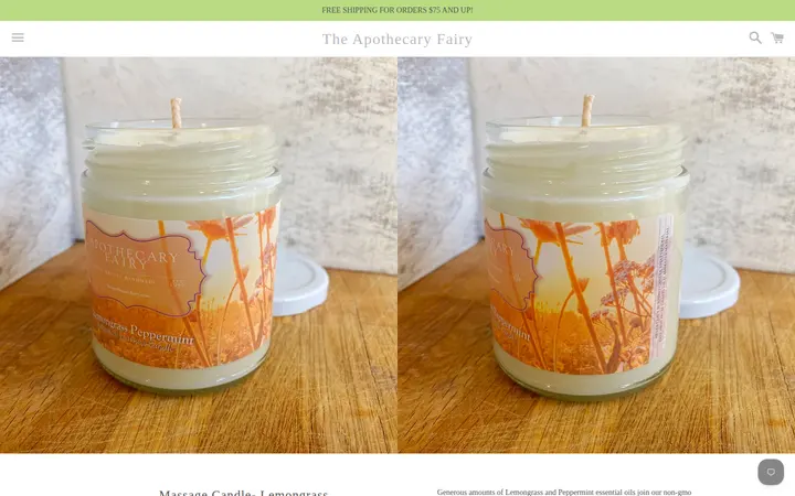 /collections/apothecary-fairy-gift-bags/products/massage-candle-lemongrass-peppermint-8oz-1 — Apothecary Fairy
