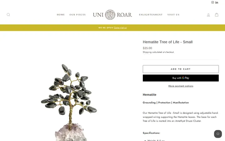 /collections/tree-of-life/products/hematite-tree-of-life-small — Uni-Roar