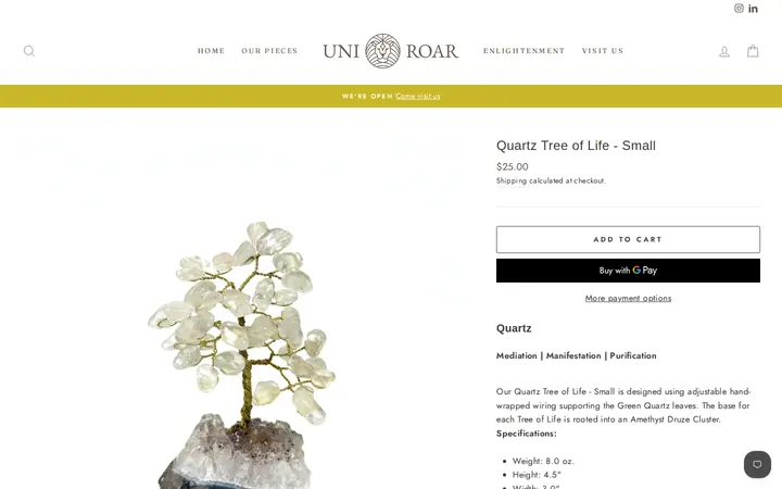 /collections/tree-of-life/products/quartz-tree-of-life-small — Uni-Roar