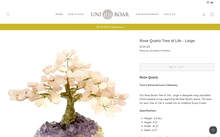 /collections/tree-of-life/products/rose-quartz-tree-of-life-large — Uni-Roar