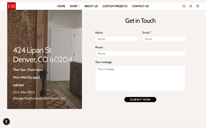 /pages/contact-us — Urban Hardwood Furniture