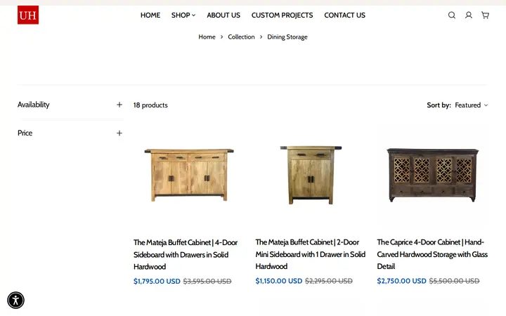 /collections/dining-storage — Urban Hardwood Furniture