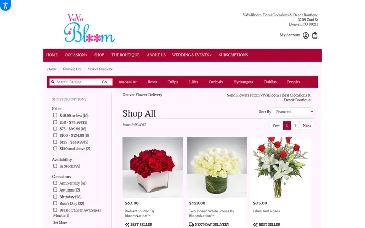 /denver-florist-flower-delivery — VaVaBloom Floral Occasions & Decor Boutique