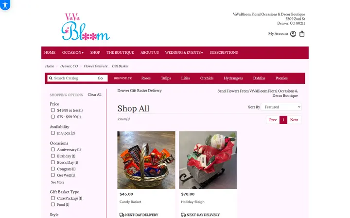 /denver-florist-flower-delivery/gift-basket — VaVaBloom Floral Occasions & Decor Boutique
