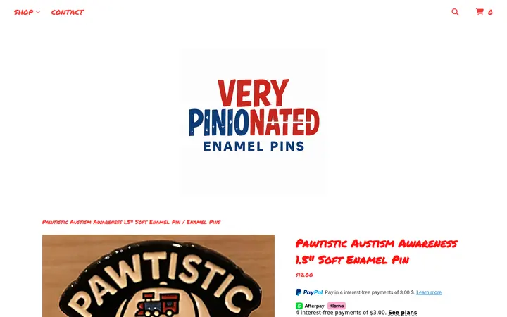 /product/pawtistic-austism-awareness-15-soft-enamel-pin — Very Pinionated