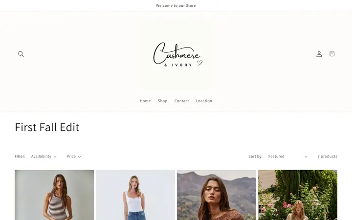 /collections/first-fall-edit — Cashmere & Ivory Women's Boutique