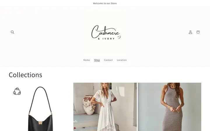 /collections — Cashmere & Ivory Women's Boutique