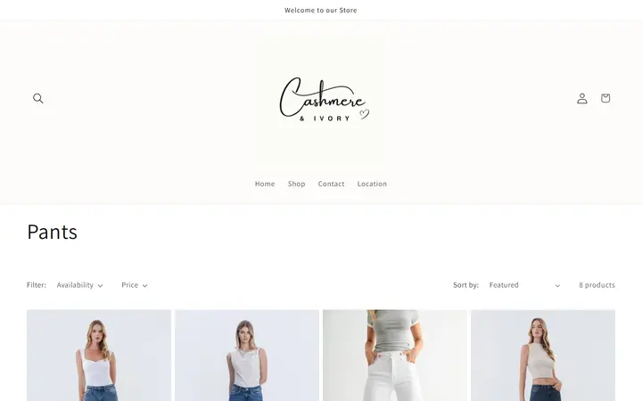 /collections/pants — Cashmere & Ivory Women's Boutique