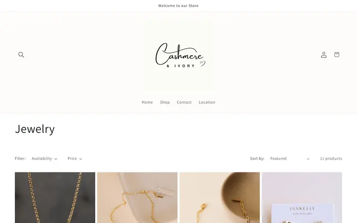 /collections/jewelry — Cashmere & Ivory Women's Boutique