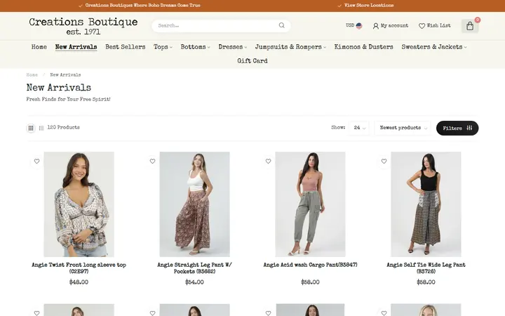 /new-arrivals — CREATIONS BOUTIQUE