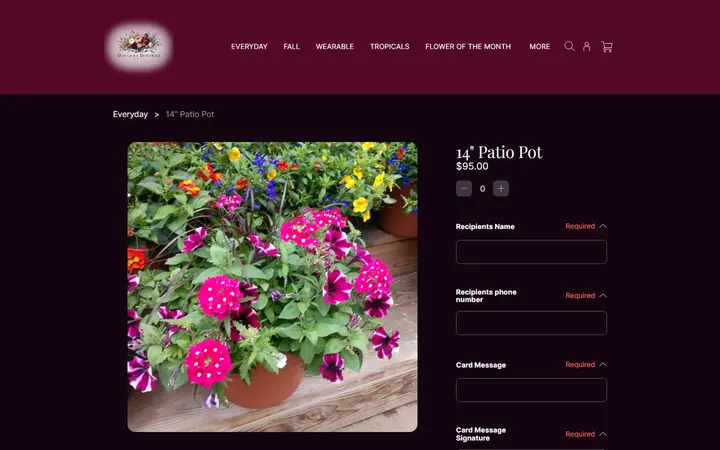 /product/14-patio-pot/197 — Bouquet Boutique, Inc.