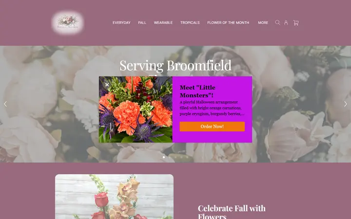 Website of Bouquet Boutique, Inc.
