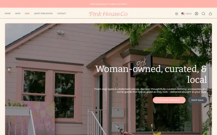 Website of Pink House Co.