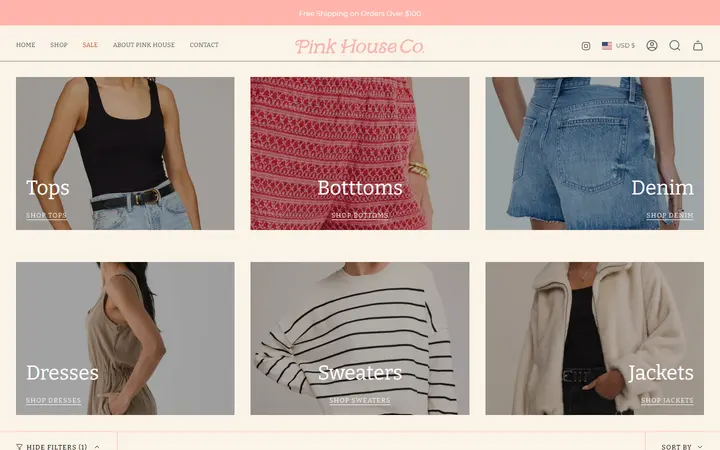 /collections/clothing — Pink House Co.