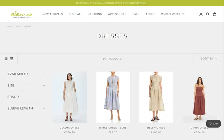 /collections/dresses — Eleanor