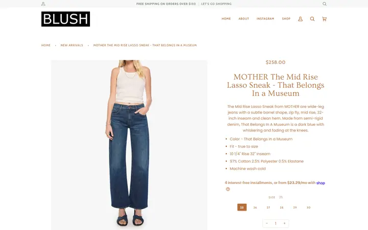 /collections/new-arrivals/products/mother-the-mid-rise-lasso-sneak-that-belongs-in-a-museum — Blush
