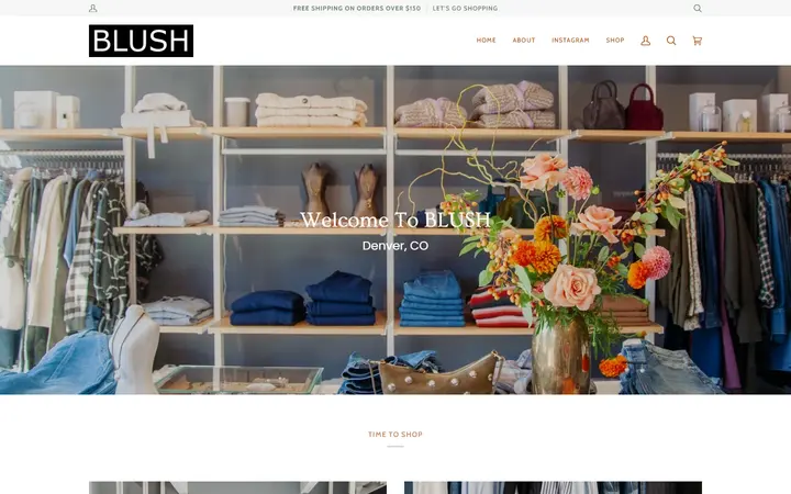 Website of Blush