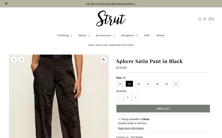 /collections/new-arrivals/products/sphere-satin-pant-in-black — Strut Boutique