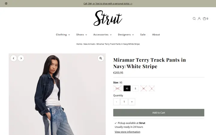 /collections/new-arrivals/products/miramar-terry-track-pants-in-navy-white-stripe — Strut Boutique