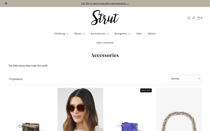 /collections/accessories — Strut Boutique