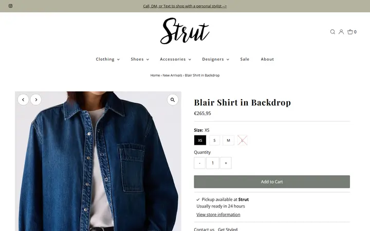 /collections/new-arrivals/products/blair-shirt-in-backdrop — Strut Boutique