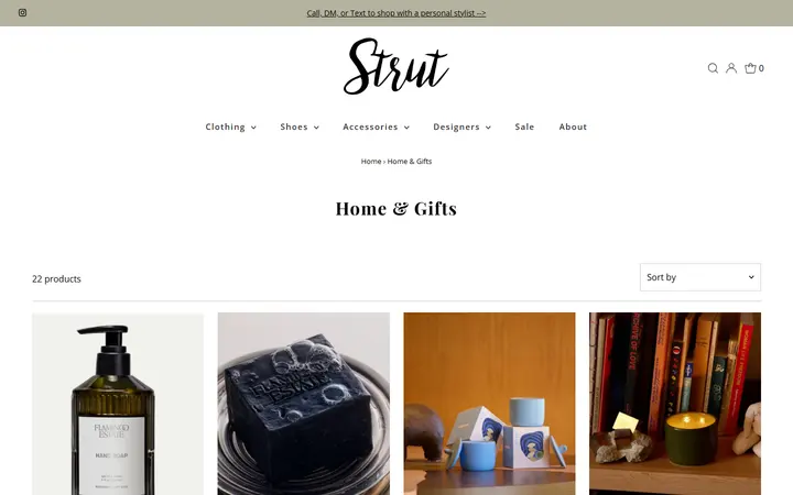 /collections/home-gifts — Strut Boutique