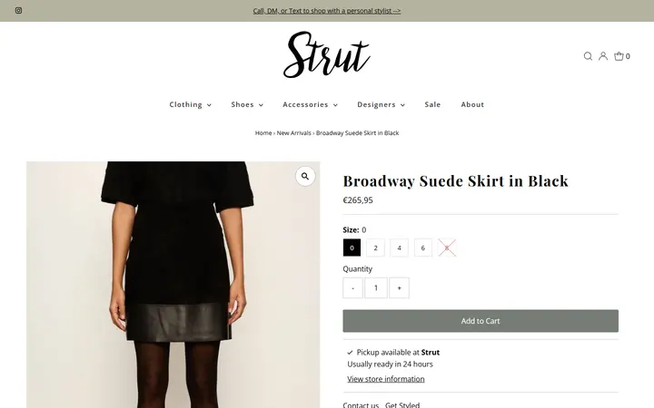 /collections/new-arrivals/products/broadway-suede-skirt-in-black — Strut Boutique