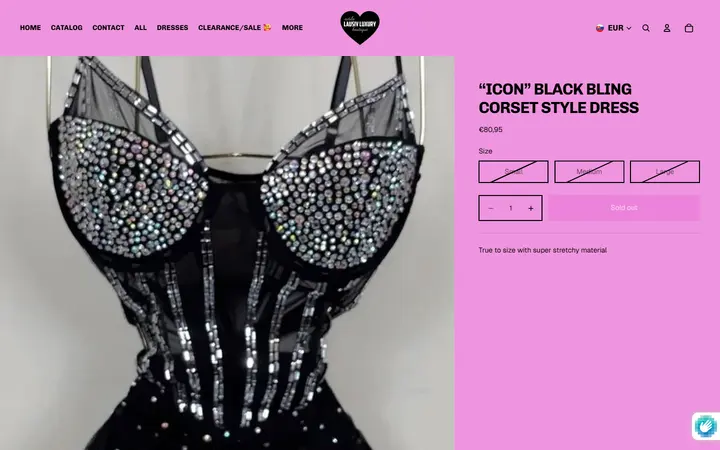 /products/preorder-black-bling-corset-style-dress — Estilo lausiv luxury boutique
