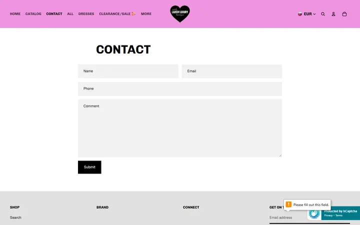 /pages/contact — Estilo lausiv luxury boutique