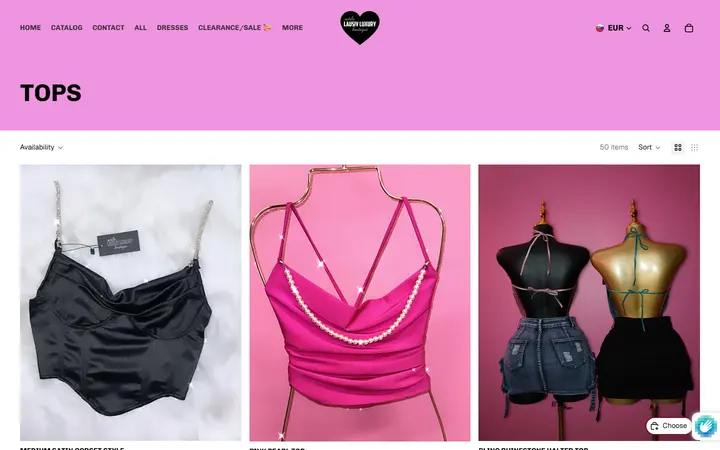 /collections/tops — Estilo lausiv luxury boutique