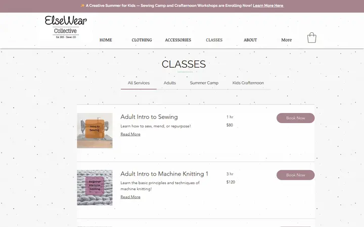 /classes — ElseWear Collective