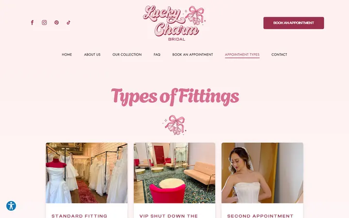 /appointment-types — Lucky Charm Bridal