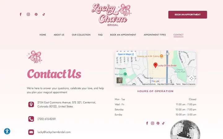 /contact — Lucky Charm Bridal