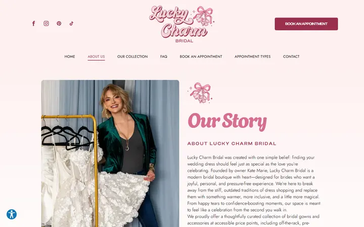 /about — Lucky Charm Bridal