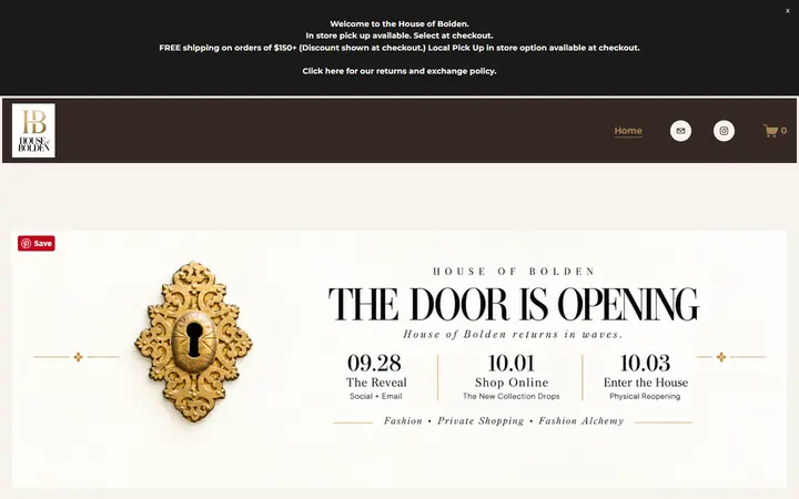 Website of House of Bolden
