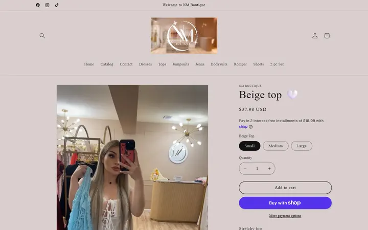 /products/beige-top — NM Boutique