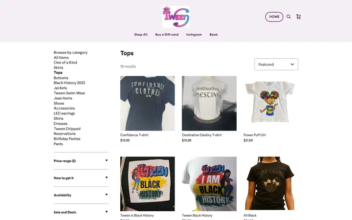 /shop/tops/3 — Tween Boutique