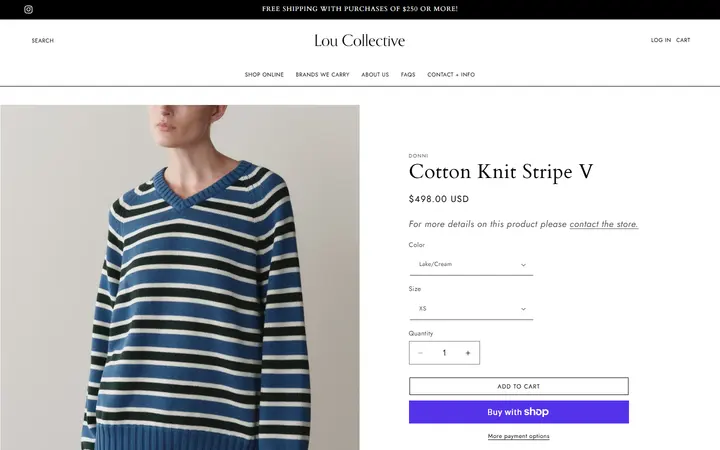 /products/cotton-knit-stripe-v — Lou Collective
