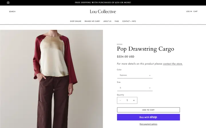 /products/pop-drawstring-cargo — Lou Collective