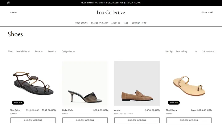 /collections/shoes — Lou Collective