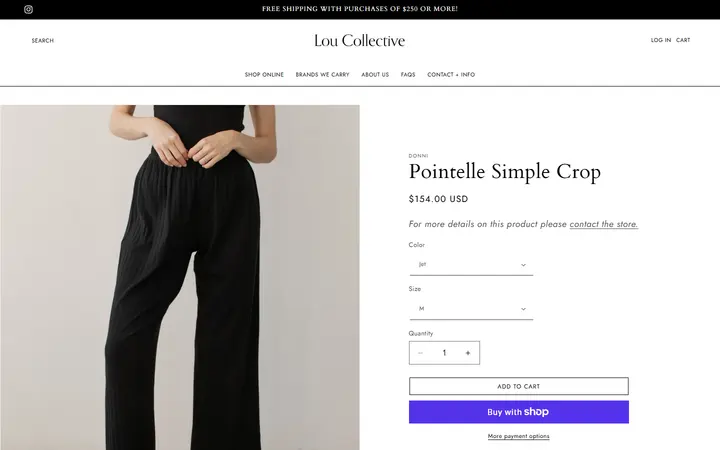 /products/pointelle-simple-crop — Lou Collective
