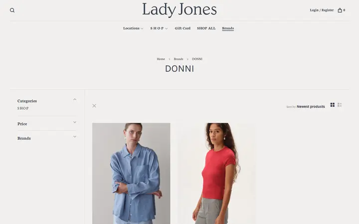 /brands/donni — Lady Jones