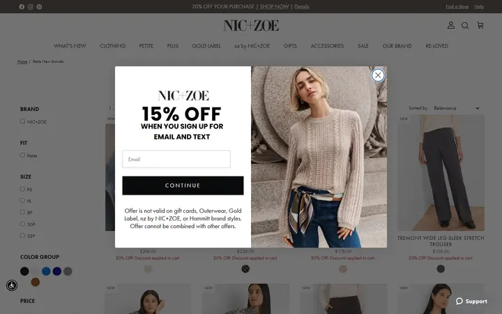 /collections/petite-new-arrivals — NIC+ZOE