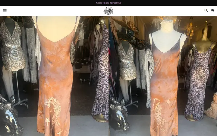 /collections/new-arrivals/products/tigres-satin-slip-dress — Canary in a Clothesmine
