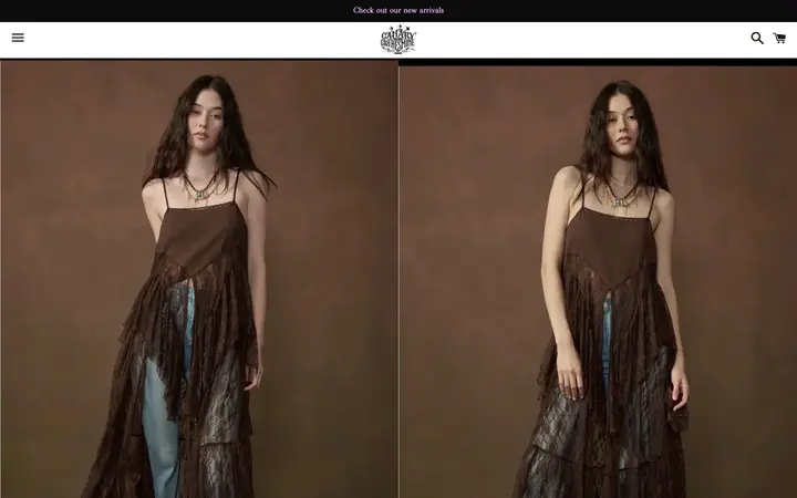 /collections/new-arrivals/products/ruffled-lace-flyaway-maxi-cami — Canary in a Clothesmine