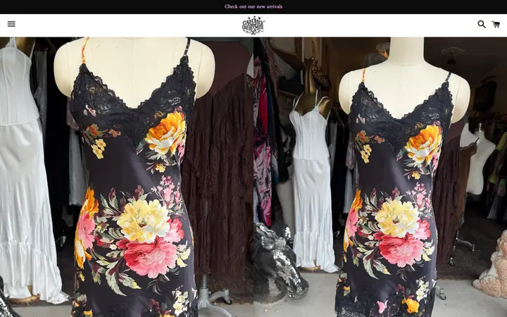 /collections/new-arrivals/products/vintage-floral-slip-a-dress — Canary in a Clothesmine