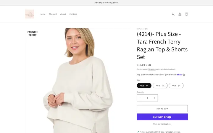 /products/4113-plus-french-terry-raglan-top-shorts-set — Fly Designs Boutique