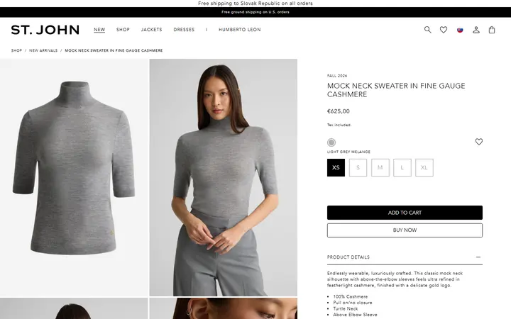 /collections/new-arrivals/products/k51s033-mock-neck-sweater-in-fine-gauge-cashmere-ltgm — St. John Knits Boutique