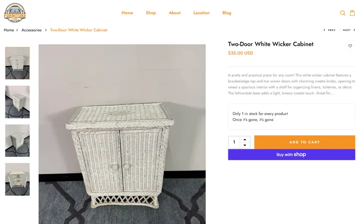 /collections/accessories/products/two-door-white-wicker-cabinet — Furniture Guys Boutique